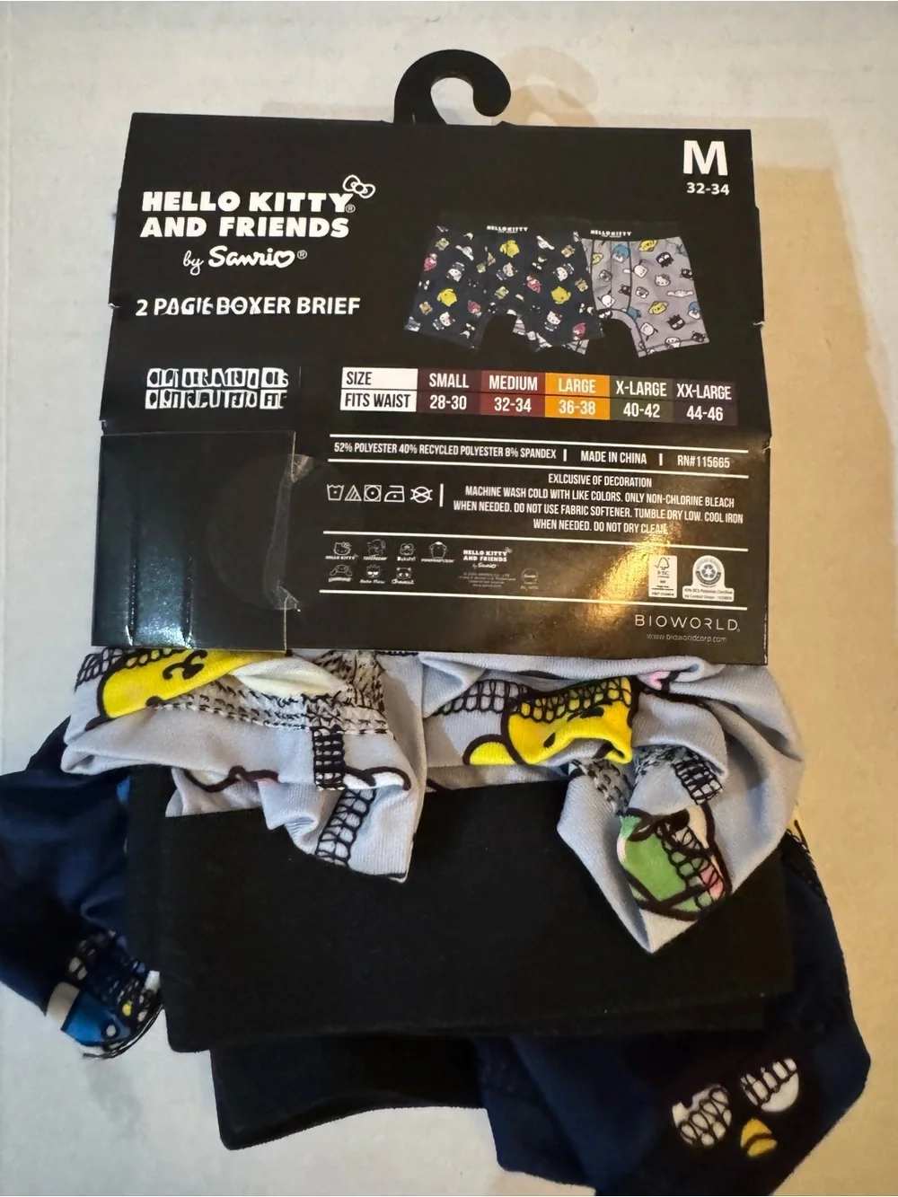 Hello Kitty and Friends Men's Boxer Briefs, 2-Pack